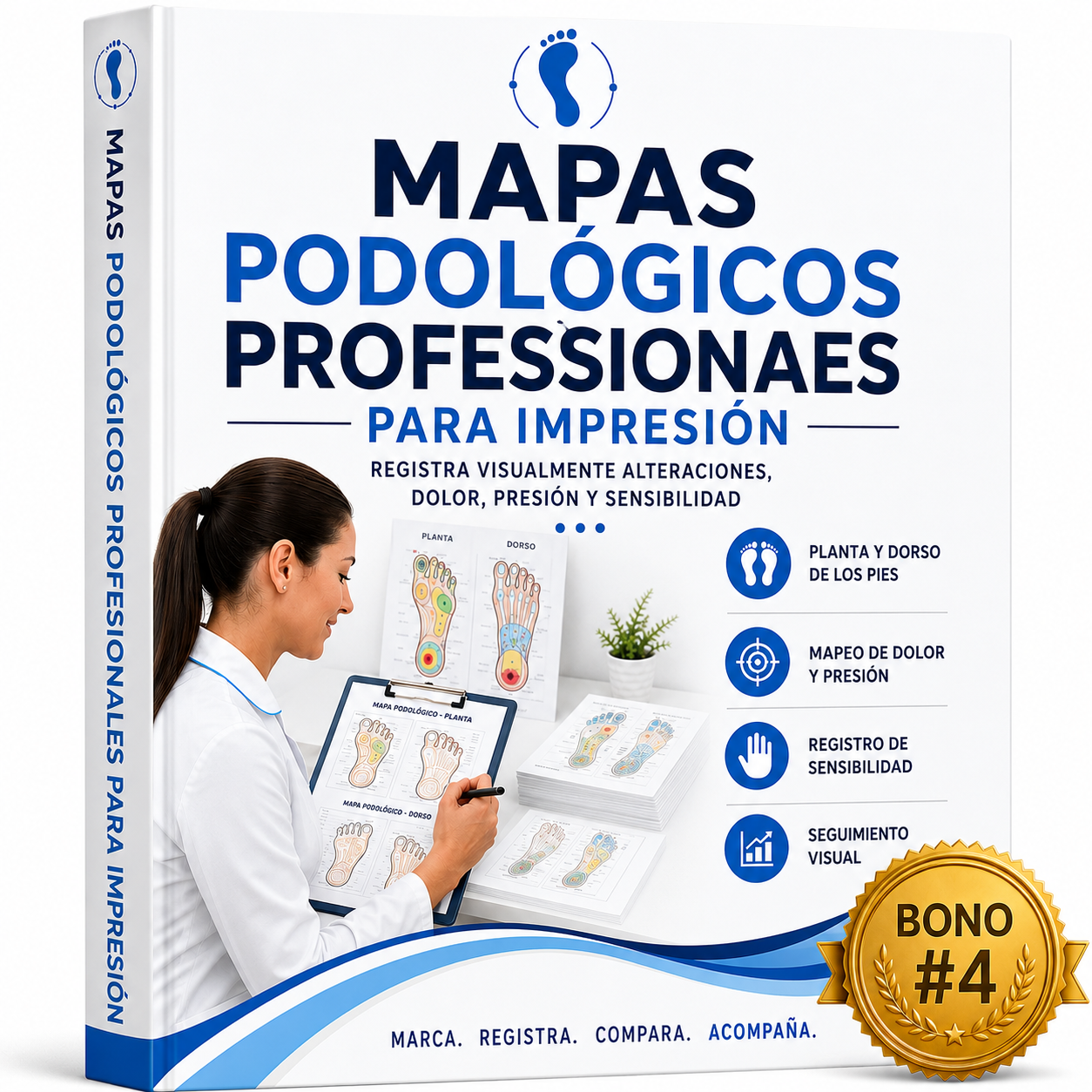 Mapas Podológicos Profesionales para Impresión